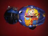 006011 EDU - conjunto protetor infantil capacete e joelheira e luva