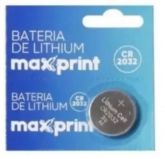 100635 -Bateria Cr2032 3v Para Placa Mãe (moeda) Maxprint De Lithium