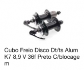 003185 - cubo freio a disco dt-ts alum. k7 8,9v 36f preto com blocagem