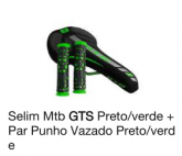 006041 EDU = selim mtb gts preto verde - par punho vazado pret verde